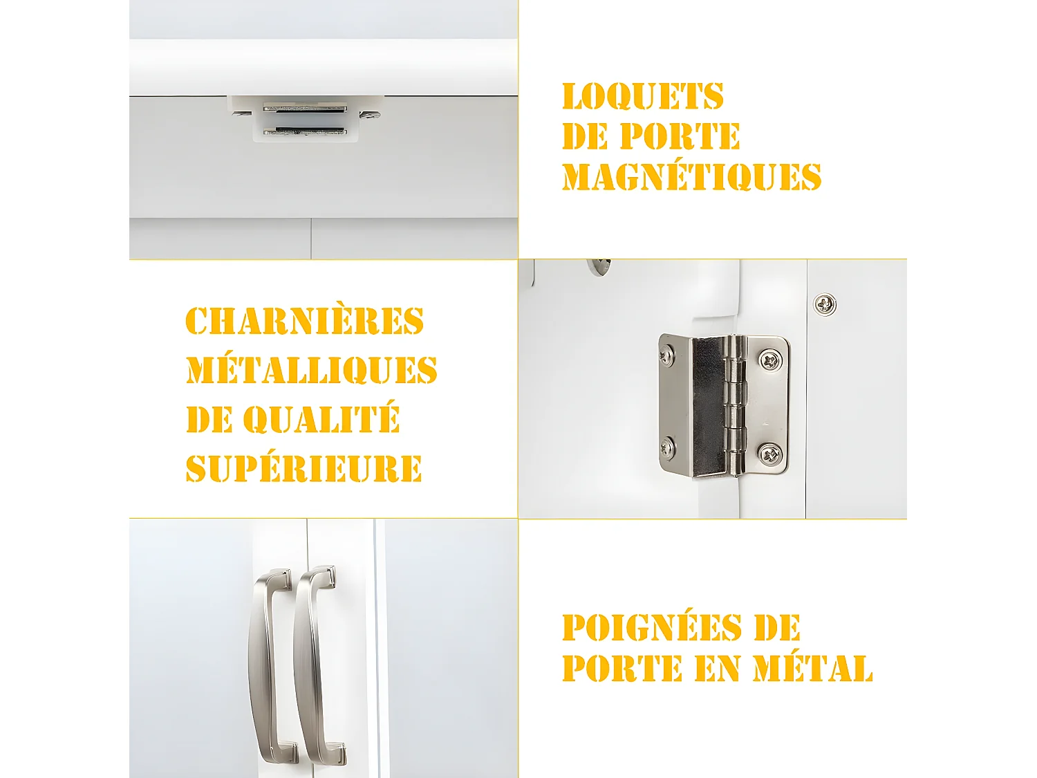 Armoire murale de salle de bain, avec 2 portes et miroir, 2 niveaux,60x14,5x50cm