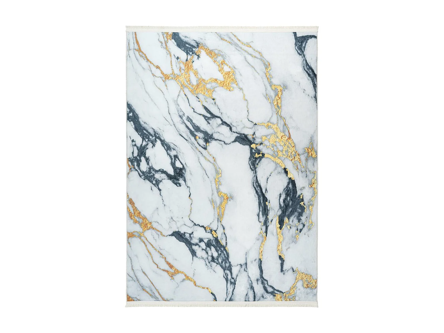 tapis chambre 120x160 tissé or rectangle motif abstrait PERY