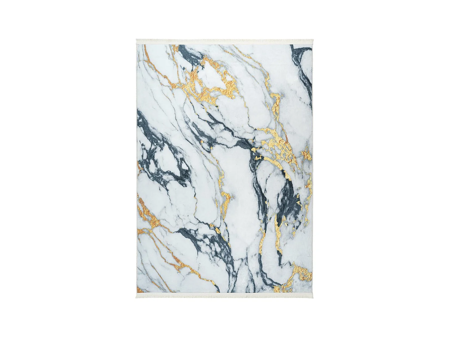 tapis chambre 120x160 tissé or rectangle motif abstrait PERY