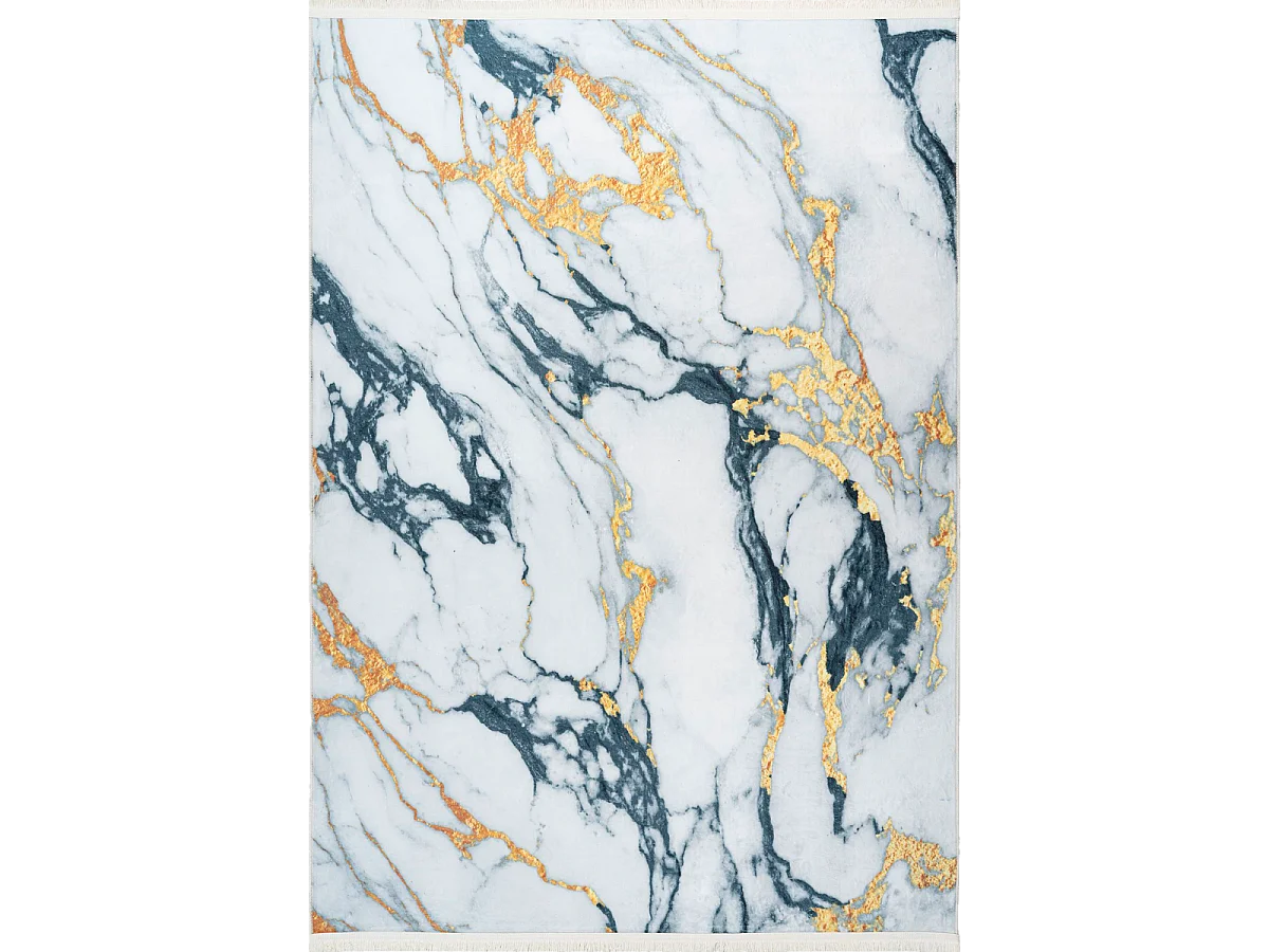 tappeto per camera da letto 120x160 tessuto rettangolo oro disegno astratto PERY