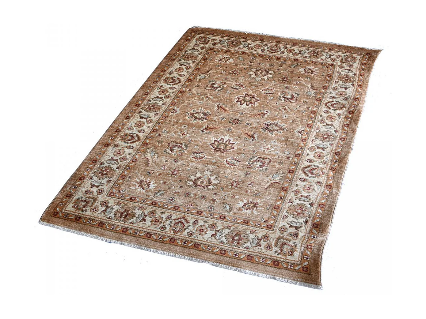 Tappeto orientale 120x180 rettangolo beige e avorio intrecciato modello tradizionale CHOBAY A