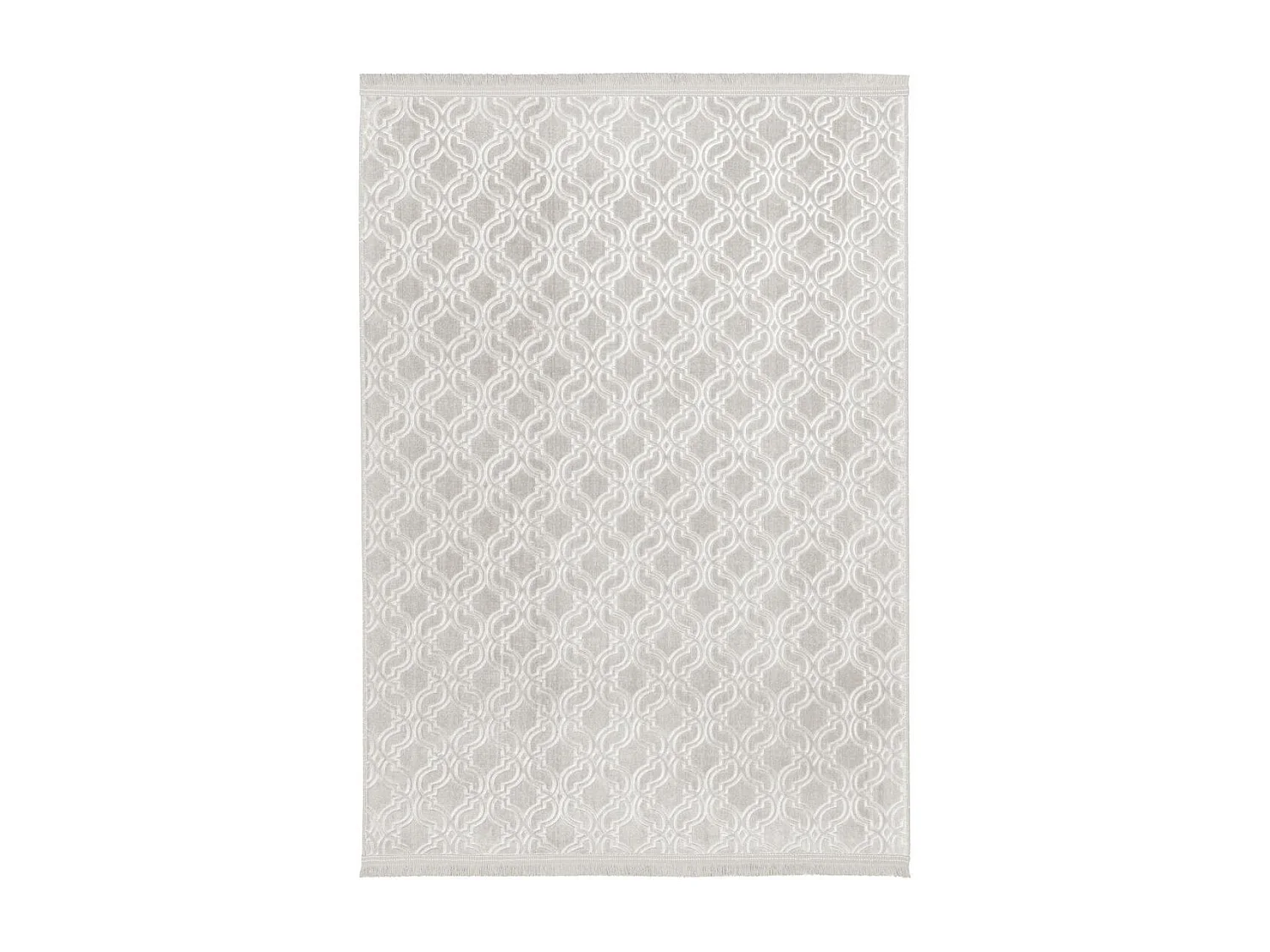 tapis couloir 80x280 tissé beige rectangle motif géométrique PERIU