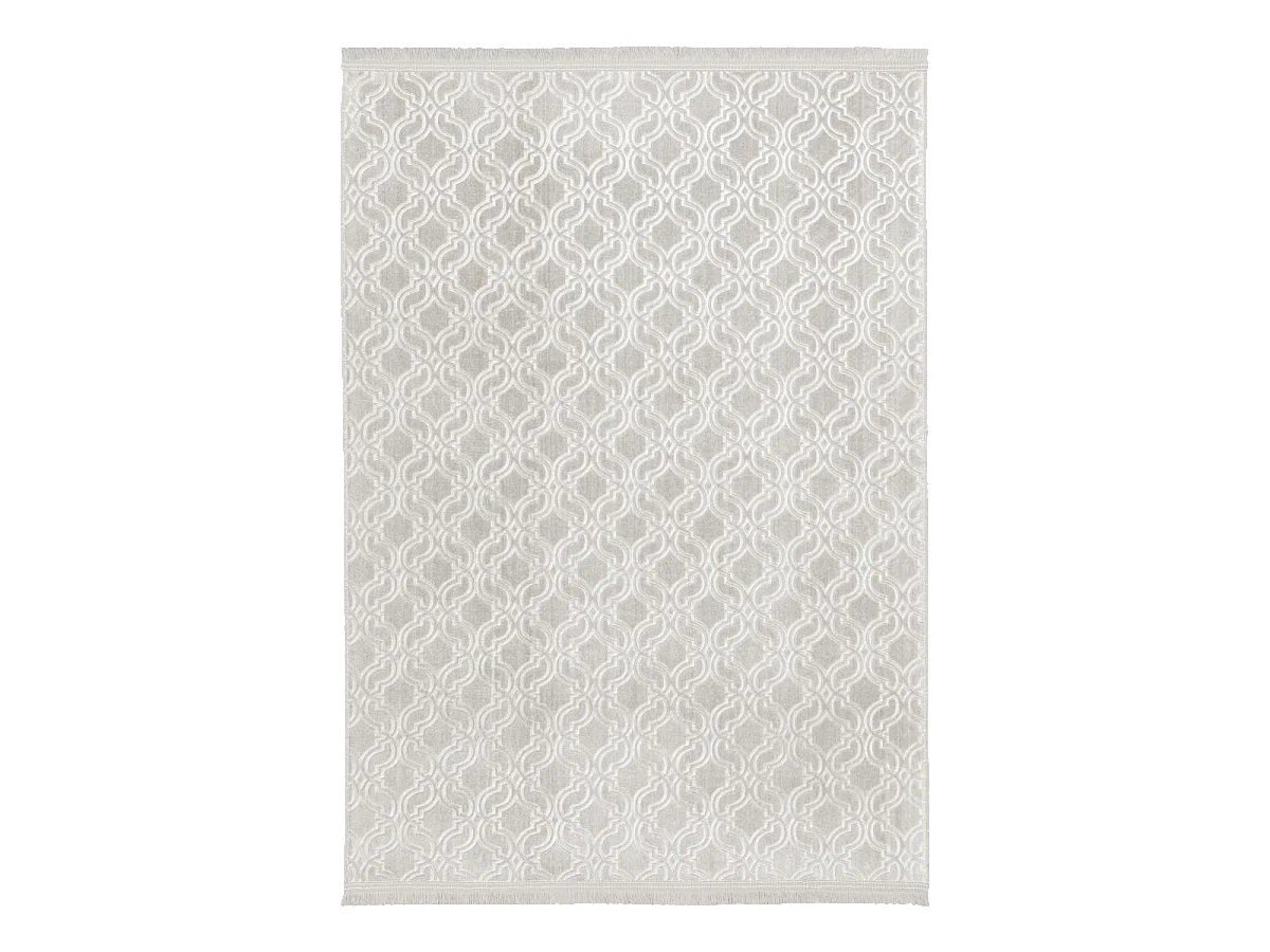 tappeto da ingresso 80x280 tessuto rettangolare beige motivo geometrico PERIU