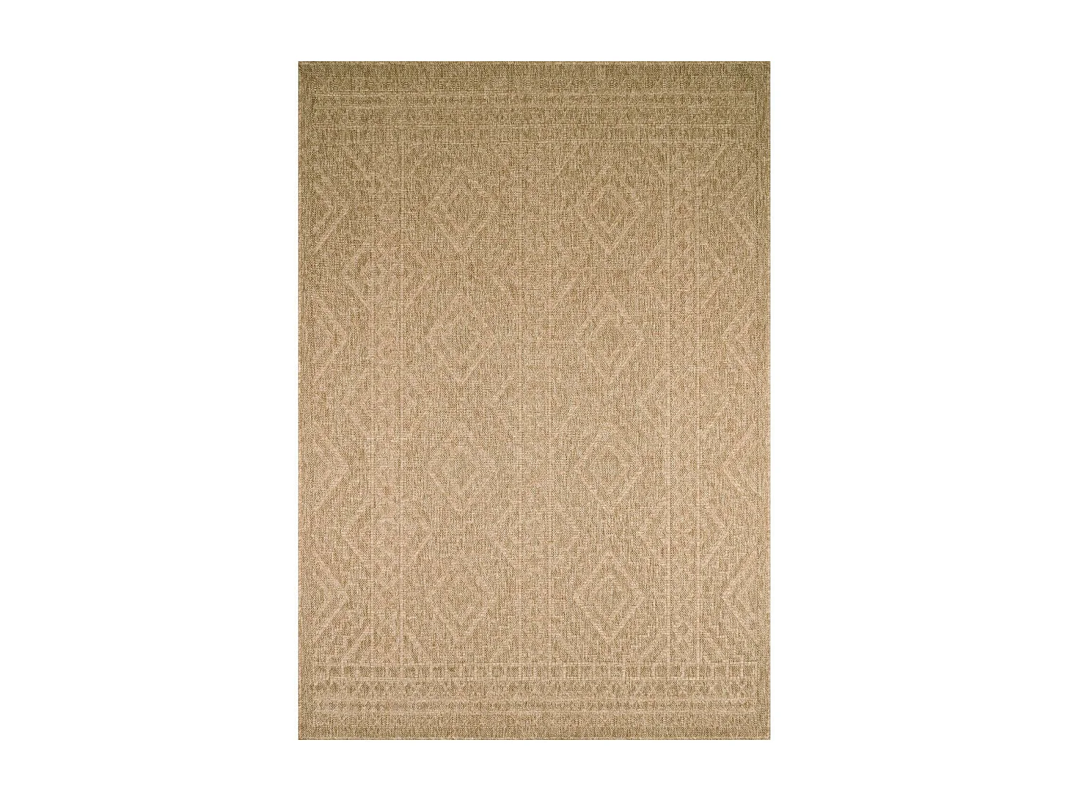Tapis extérieur 80x300 tissé kilim beige JUTE ART C