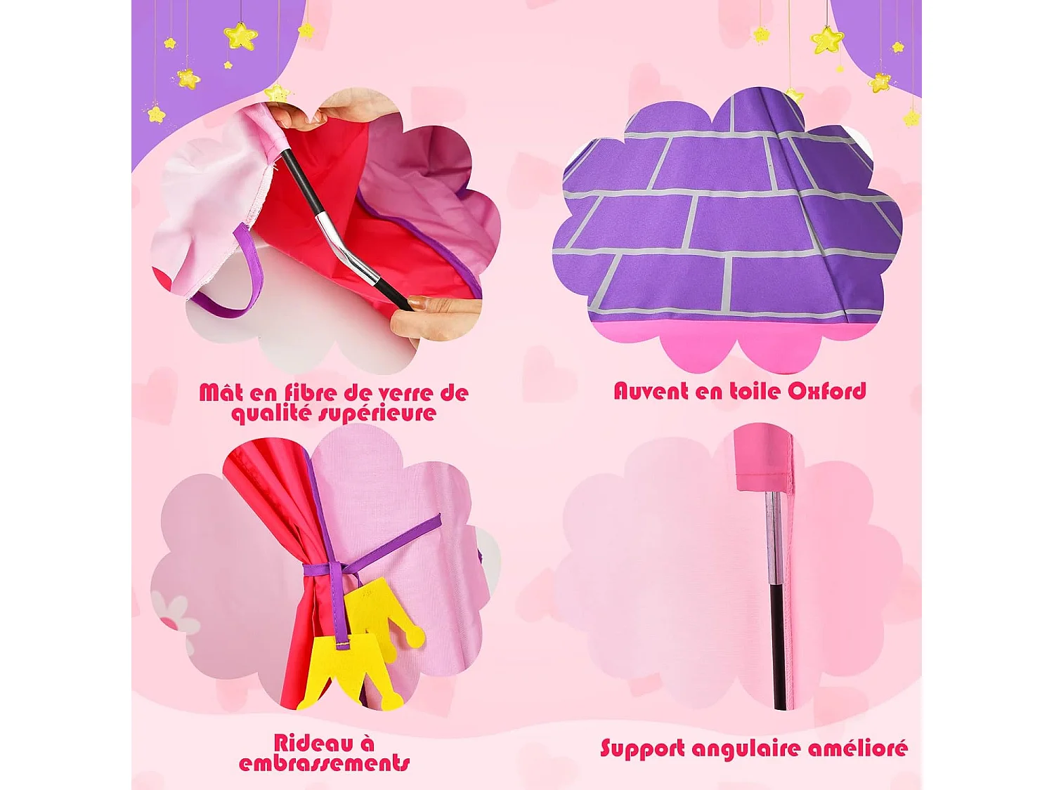 Tente de Jeu Portable Enfants avec Sac de Transport