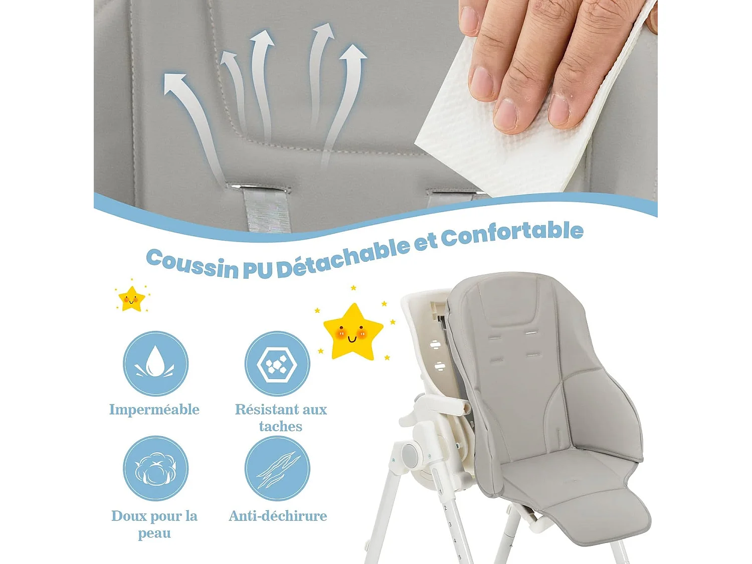 Chaise longue pour bébé Chaise Longue de Bébé Lit de Nid de Bébé