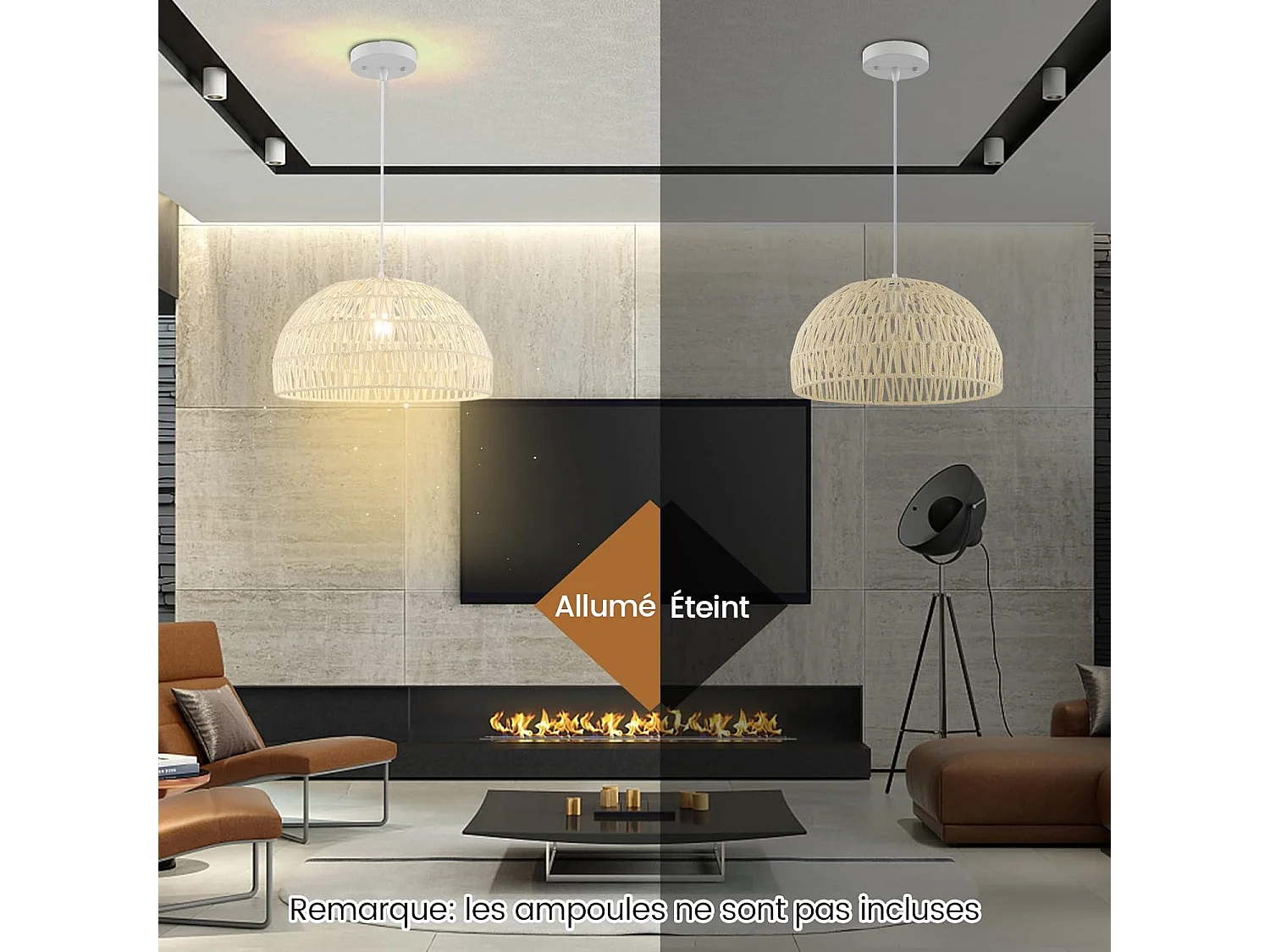 Luminaire Phuket Ø45xH26cm