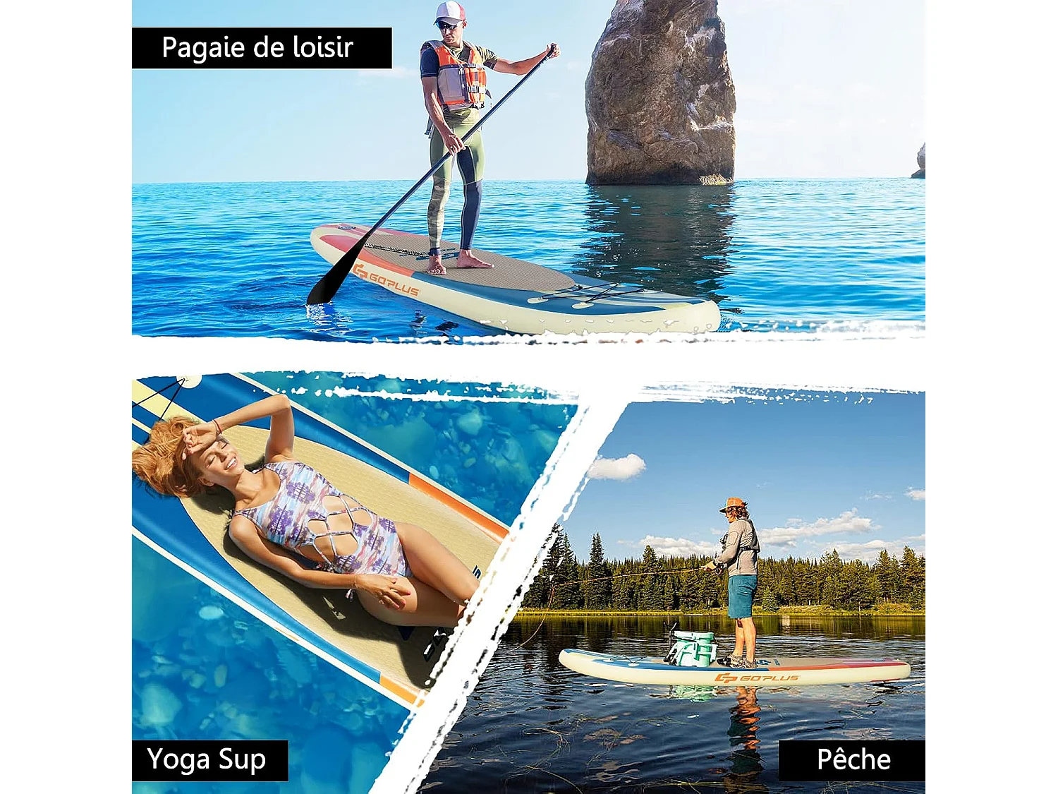 Stand up paddle gonflable 335x76x15cm