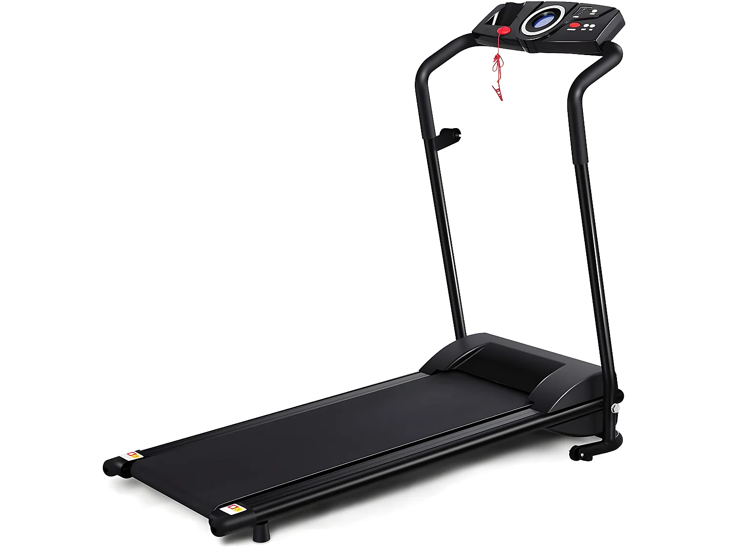 Tapis de course electrique pliable 1 à 10 km/h 12 programmes avec clé de sécurité