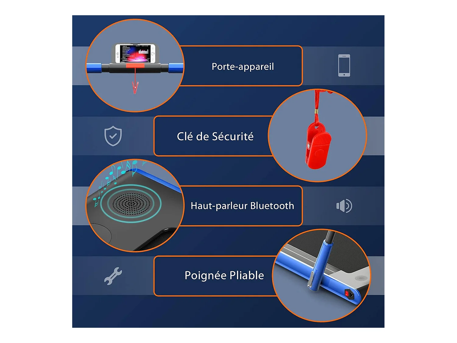 Tapis de Course Pliable 2 en 1/Tapis Roulant Électrique Motorisé 1-12 KM/H avec Application, Télécommande, Écran LED, pour Maison et Bureau, Bleu