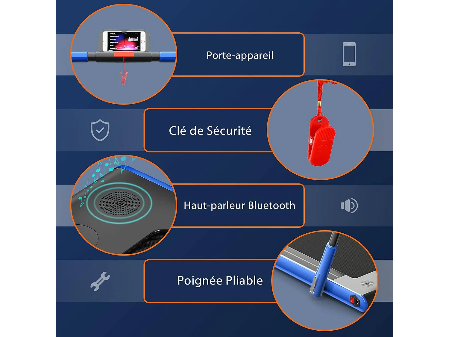 Tapis de Course Pliable 2 en 1/Tapis Roulant Électrique Motorisé 1-12 KM/H avec Application, Télécommande, Écran LED, pour Maison et Bureau, Bleu