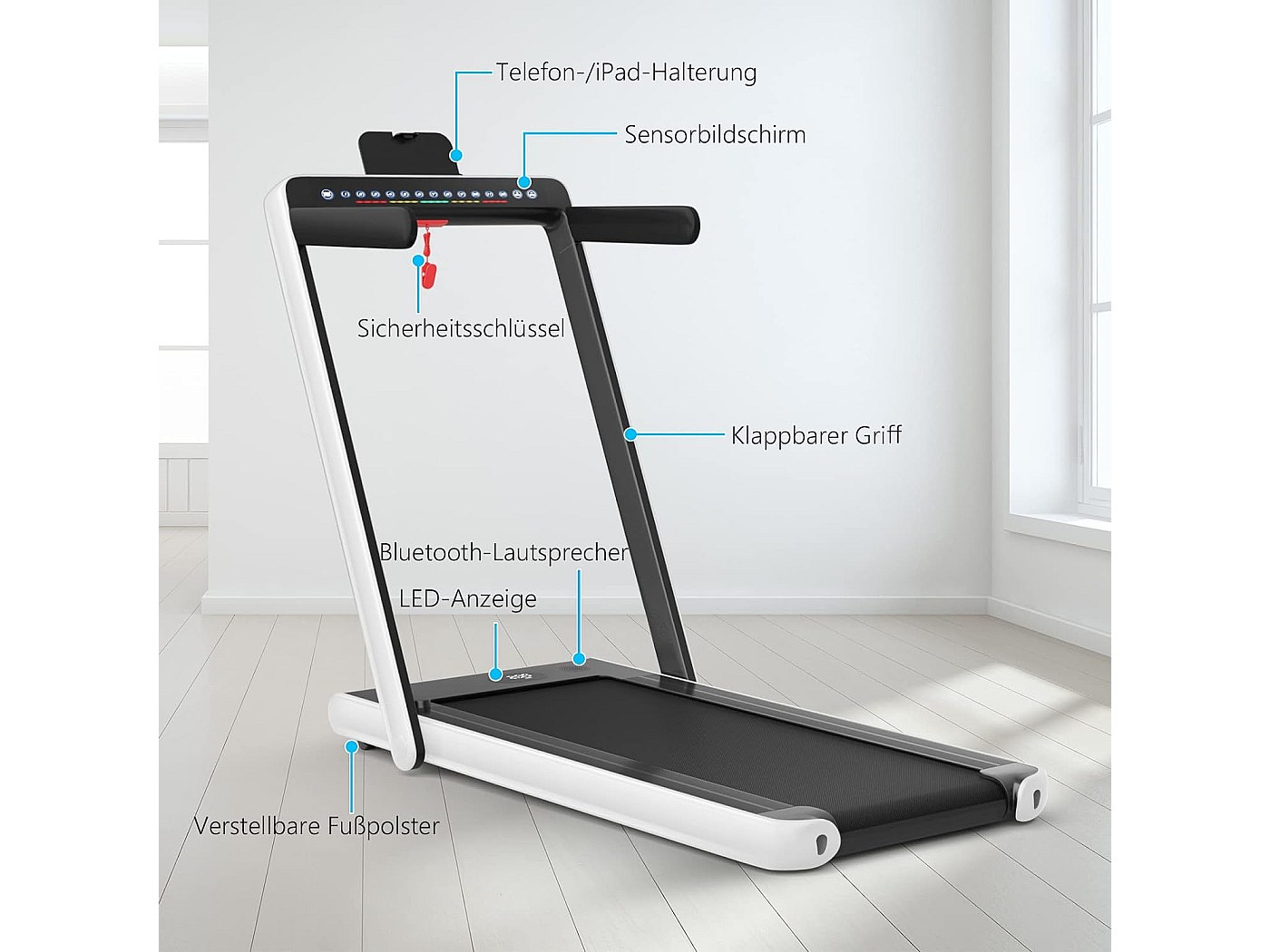 MARCHE ACTIVE PRO Tapis de course électrique pliable Tapis de marche