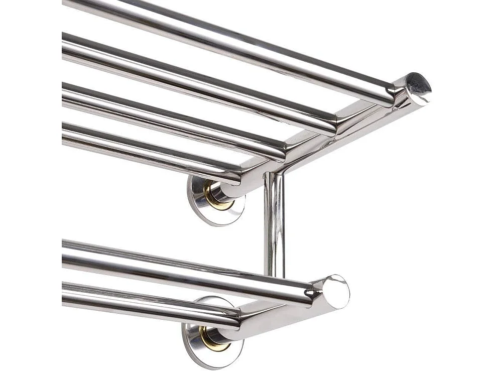 Support de serviette salle de bain, Porte-serviettes mural, Barres de serviette 60 x 22.5 x 16 cm