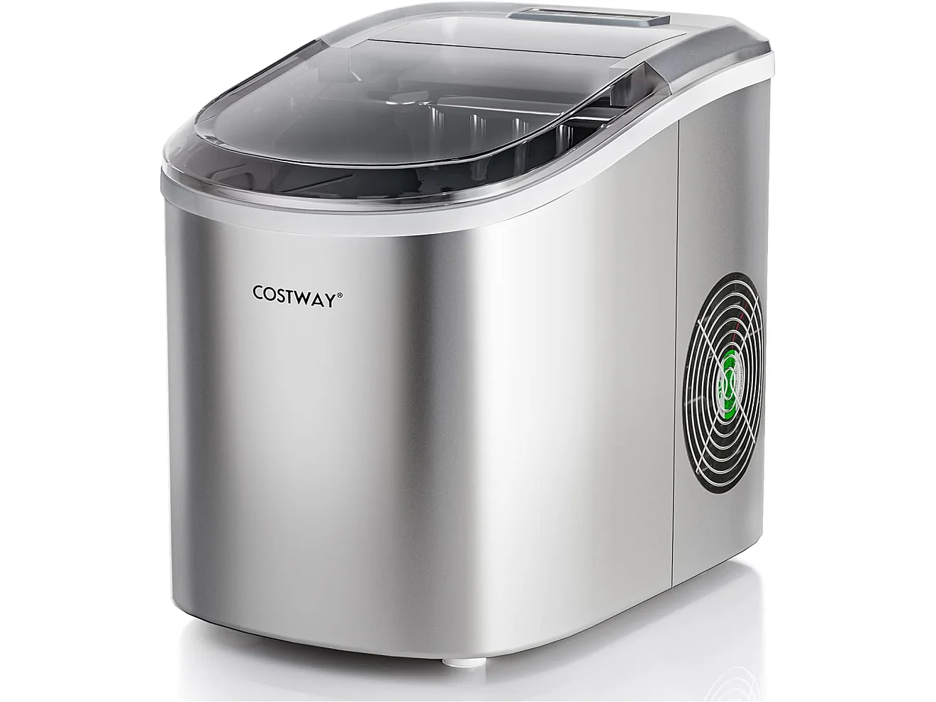 Machine à glaçons portable 12 kg/24h 2 formats de glaçons 6-13 minutes réservoir d'eau 2,2 l