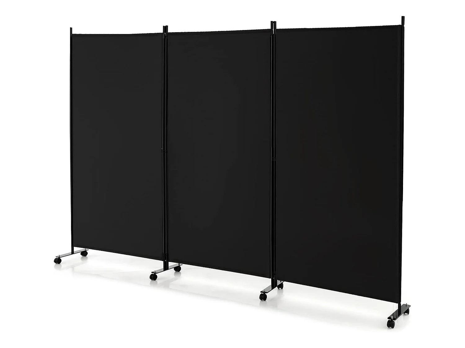 Paravent Intérieur à 3 Panneaux Pliable Détachables 262x180cm