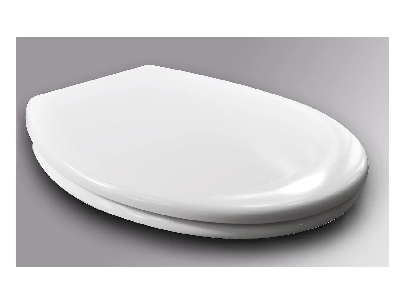 Tapa de inodoro tapa de inodoro de plástico blanco con descenso automático y fijación rápida 19_0000677