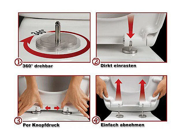 Abattant WC siège de blanche 45.7 x 37.6 x 5 cm 19_0000677