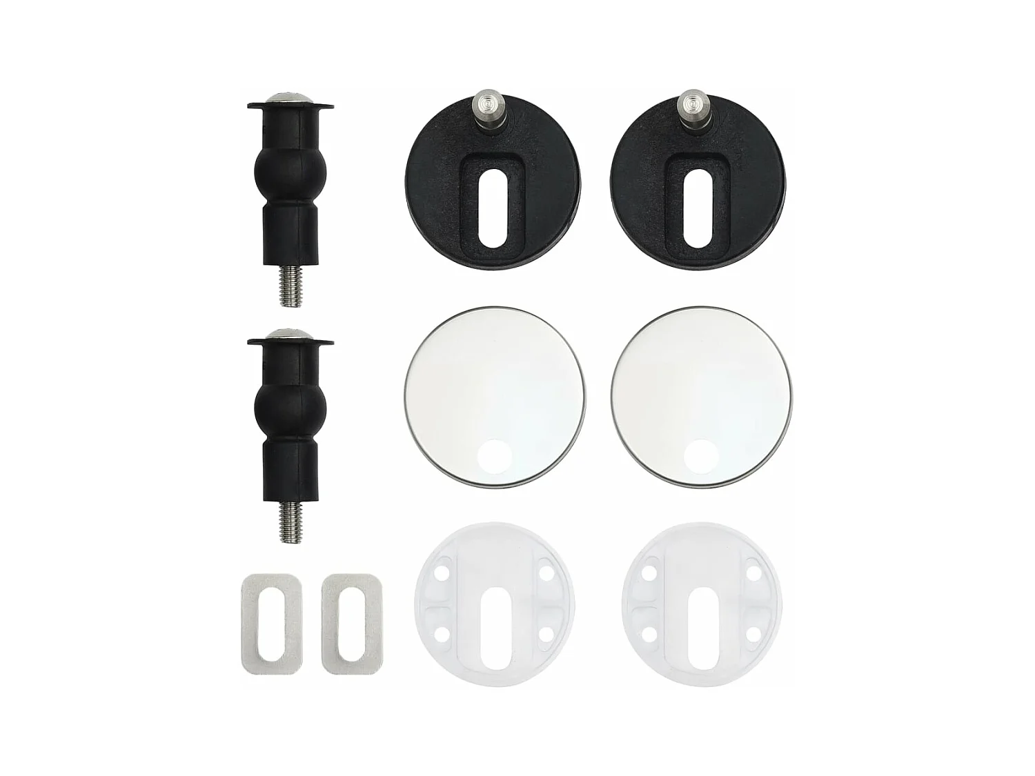 Lot de deux sièges effet bois 43.7 x 37.8 x 5.3 cm 02_0002983