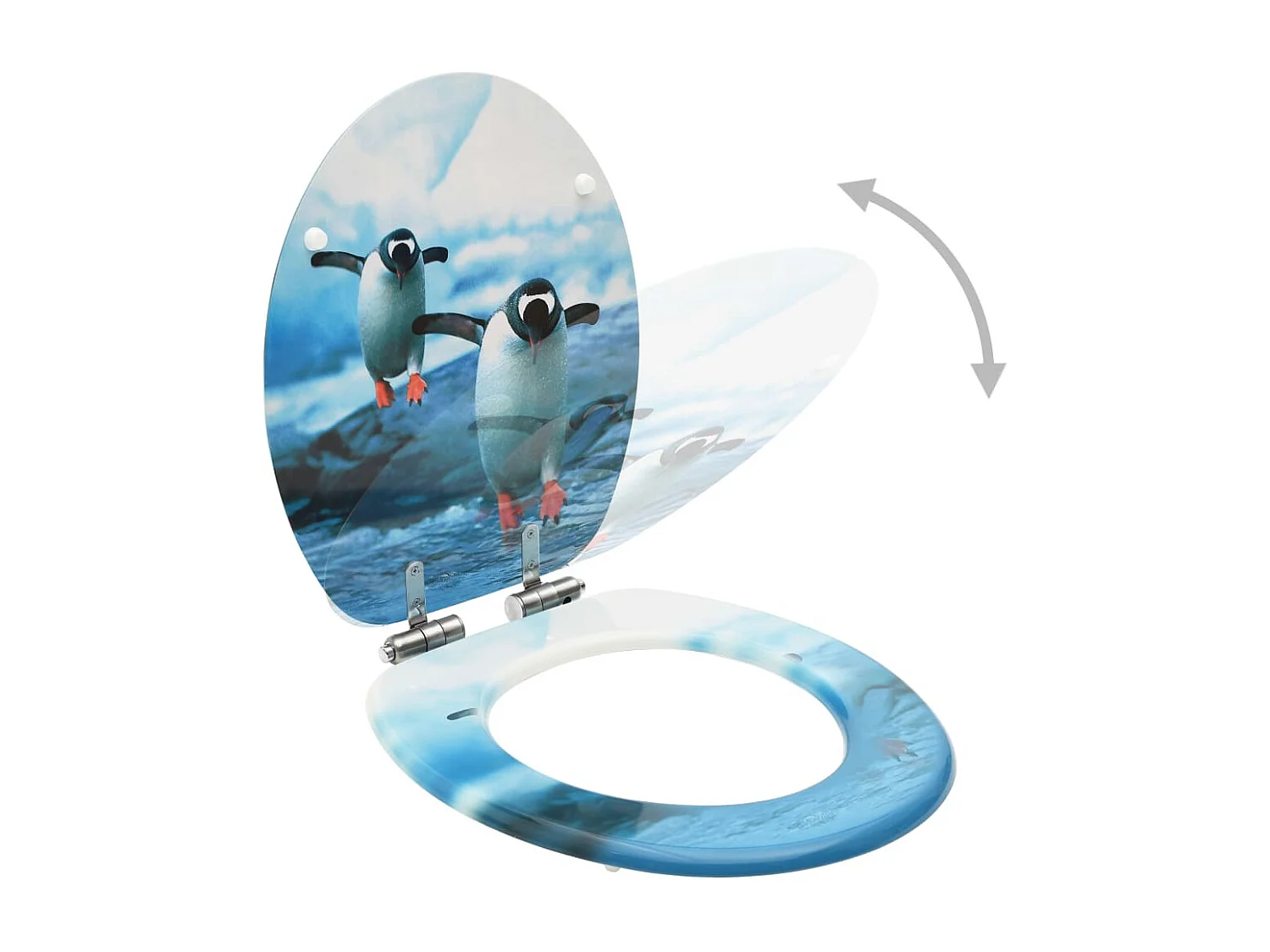 Lot de deux sièges effet bois 43.7 x 37.8 x 5.3 cm 02_0002983