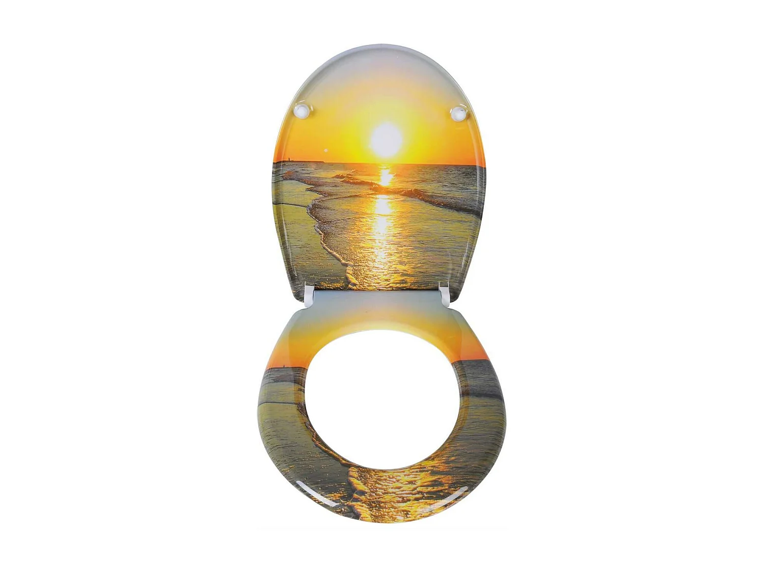 Tapa de inodoro con descenso automático termoendurecible amanecer 19_0000729