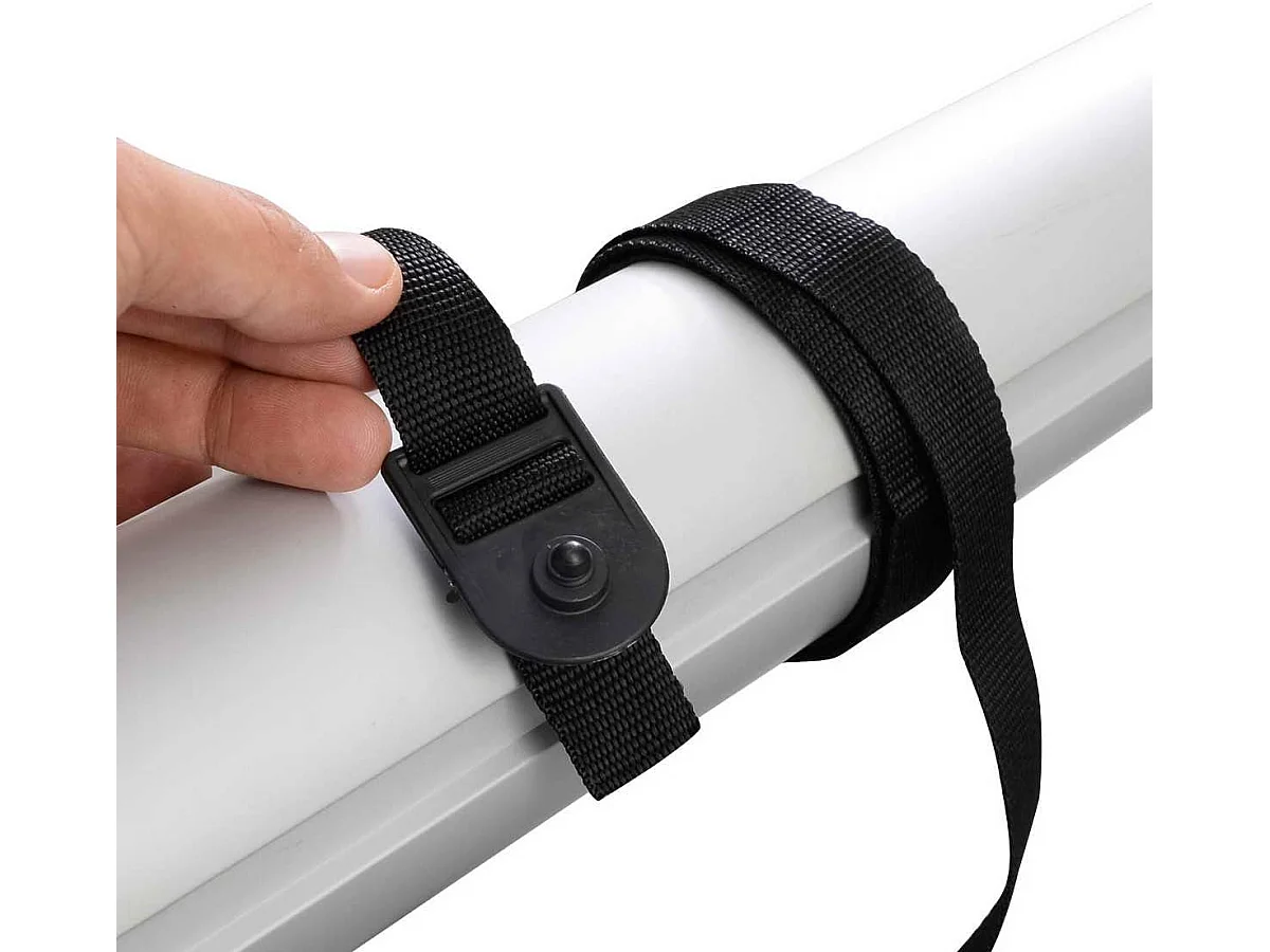 Enrouleur de Bâche Télescopique Enrouleur de Couverture Thermique pour Piscine en Aluminium et Acier Inoxydable 4,2-4,6 m