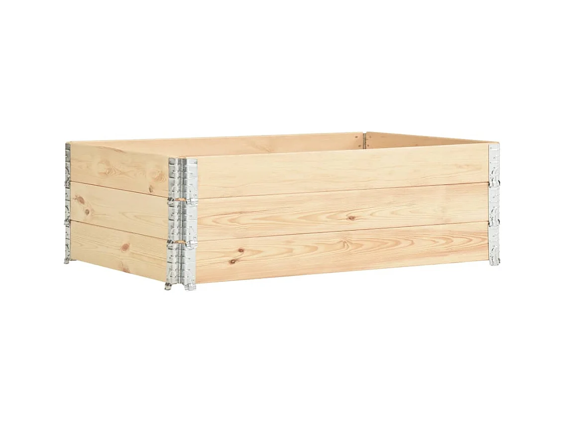 Jardinières surélevées 3 pièces bois marron 150 x 50 x 19 cm 02_0000891