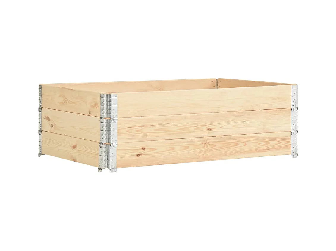 Jardinières surélevées 3 pièces bois marron 150 x 50 x 19 cm 02_0000891