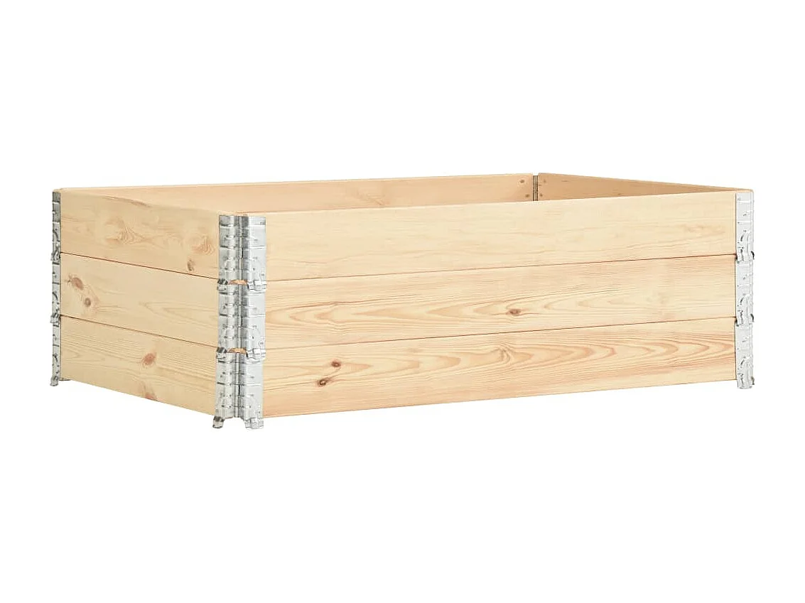 Jardinières surélevées 3 pièces bois marron 150 x 50 x 19 cm 02_0000891