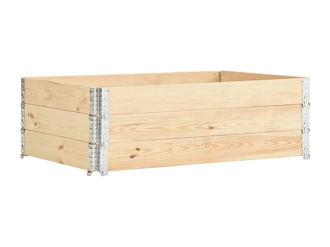 Jardinières surélevées 3 pièces bois marron 150 x 50 x 19 cm 02_0000891