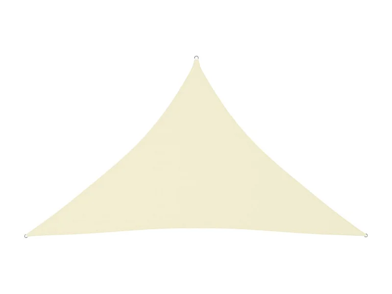 Vela de sombra parasol triangular tela Oxford 4 x 4 x 5,8 m crema 02_0009877