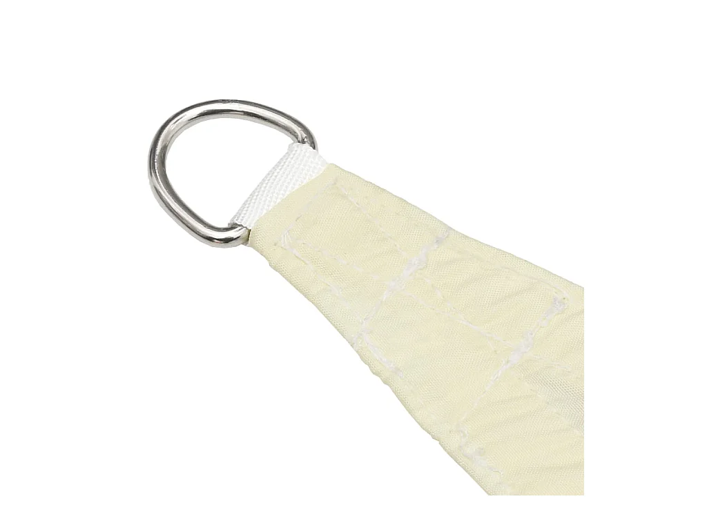 Vela de sombra parasol triangular tela Oxford 4 x 4 x 5,8 m crema 02_0009877