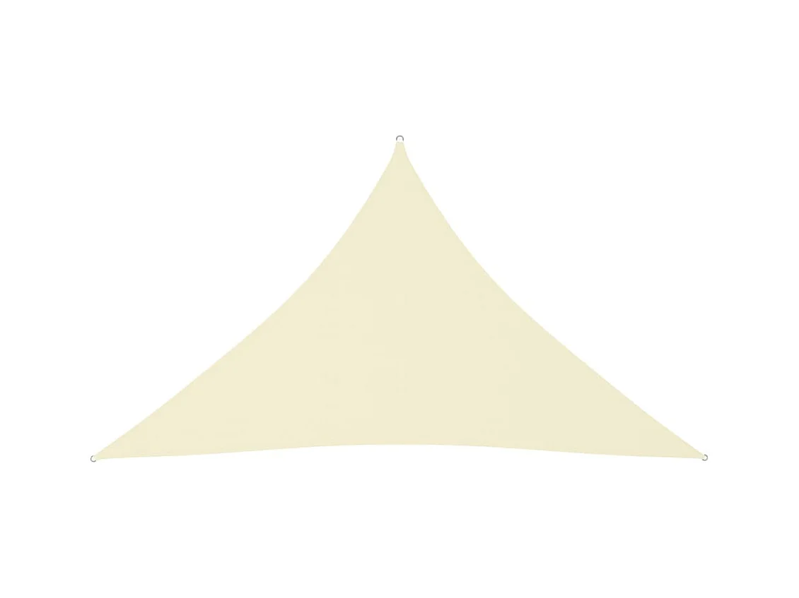 Vela parasole parasole triangolare in tessuto oxford 4 x 4 x 5,8 mt crema 02_0009877