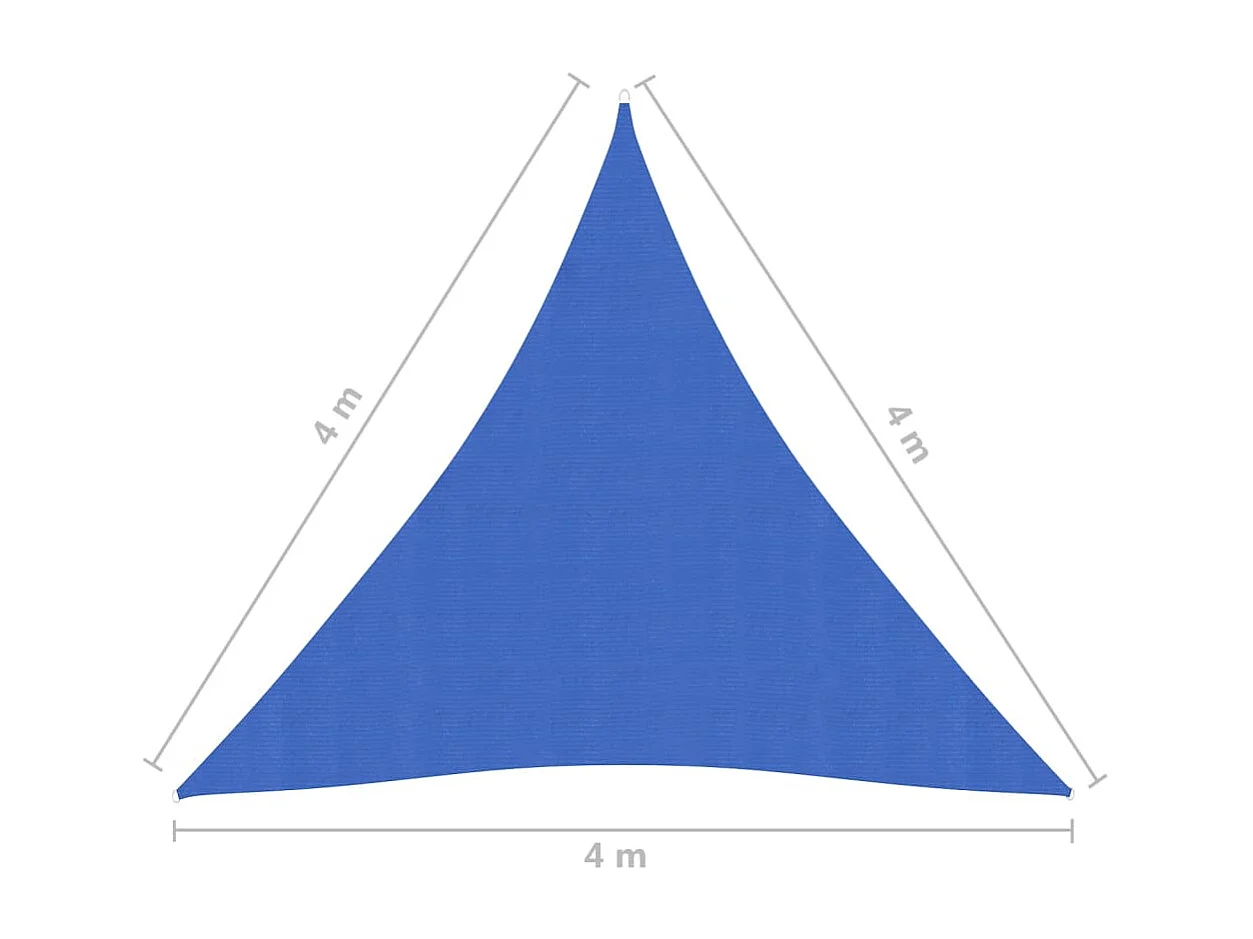 Voile toile d'ombrage parasol bleue 400 x 400 x 400 cm 02_0009062