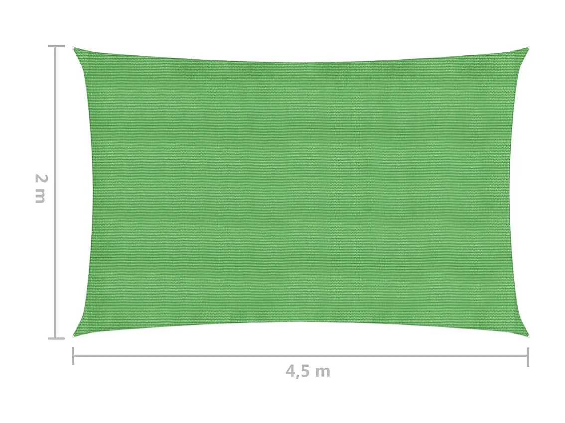 Vela in tessuto per ombrellone 160 g/m² HDPE 2 x 4,5 m verde chiaro 02_0009369