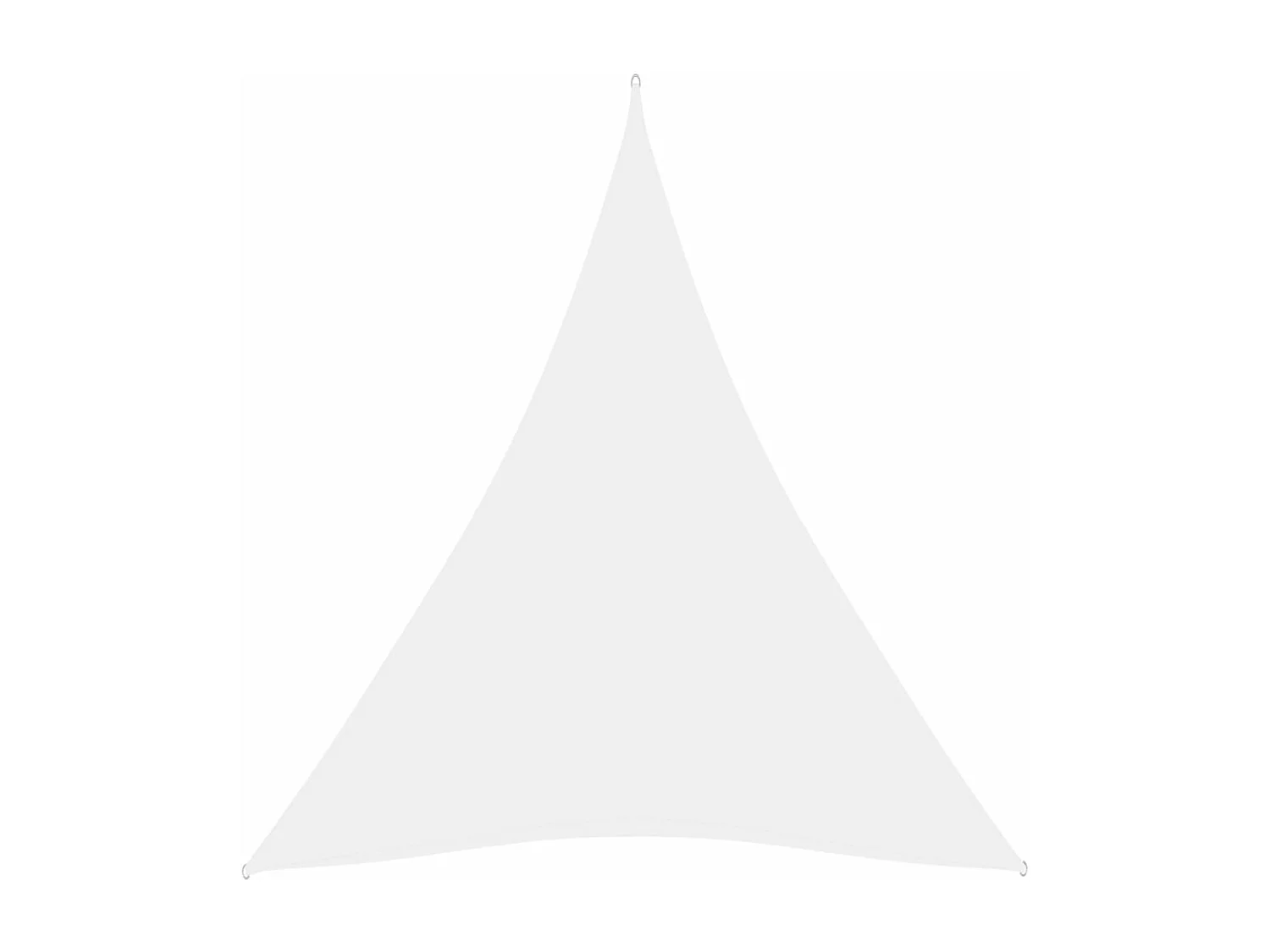 Guarda-sol vela triangular tecido Oxford 4 x 5 x 5 m branco 02_0009888