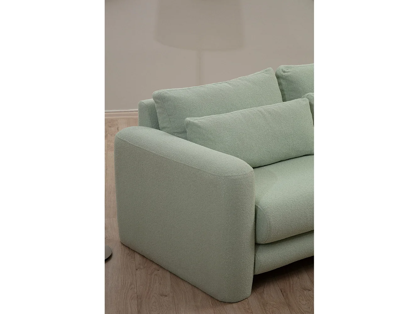 Sofá rinconero Altadena 333, Verde, 290x165x73cm