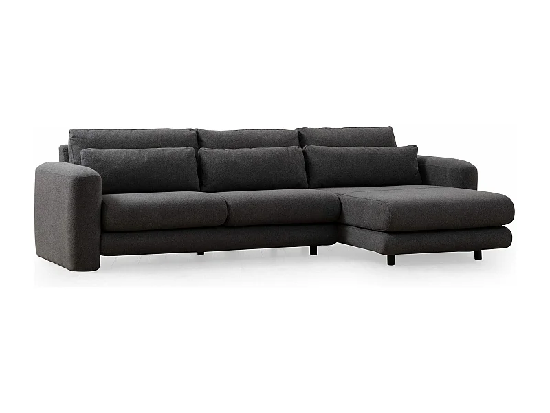 Sofá rinconero Altadena 333, Gris, 290x165x73cm