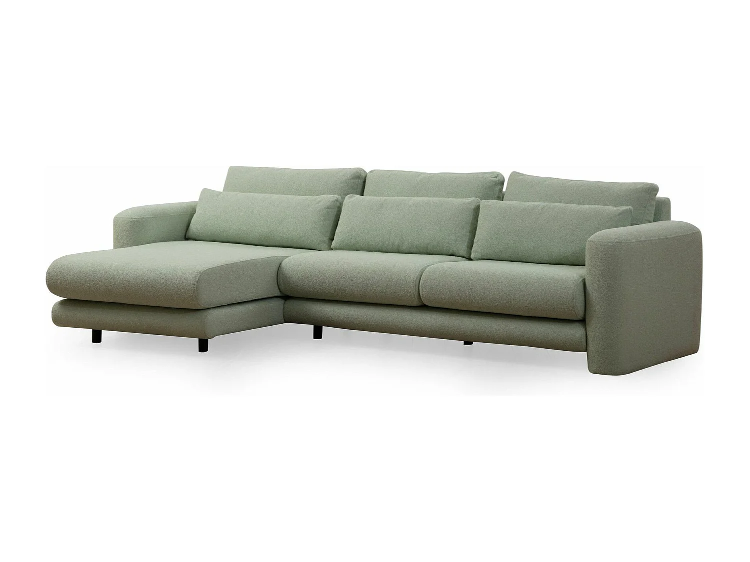 Sofá rinconero Altadena 333, Verde, 290x165x73cm