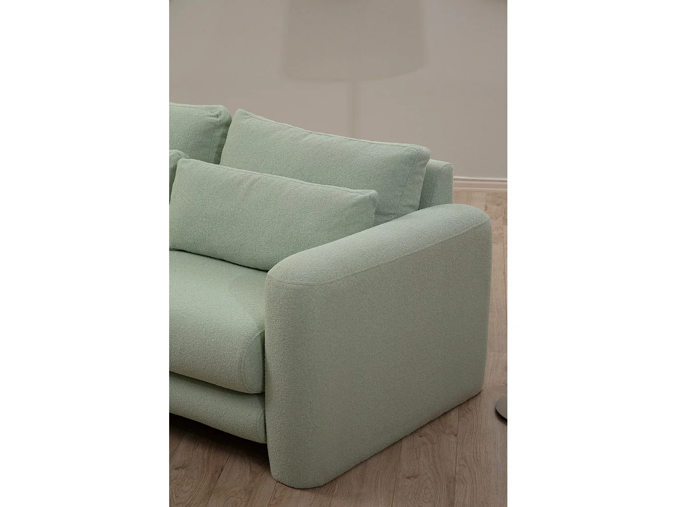 Sofá rinconero Altadena 333, Verde, 290x165x73cm