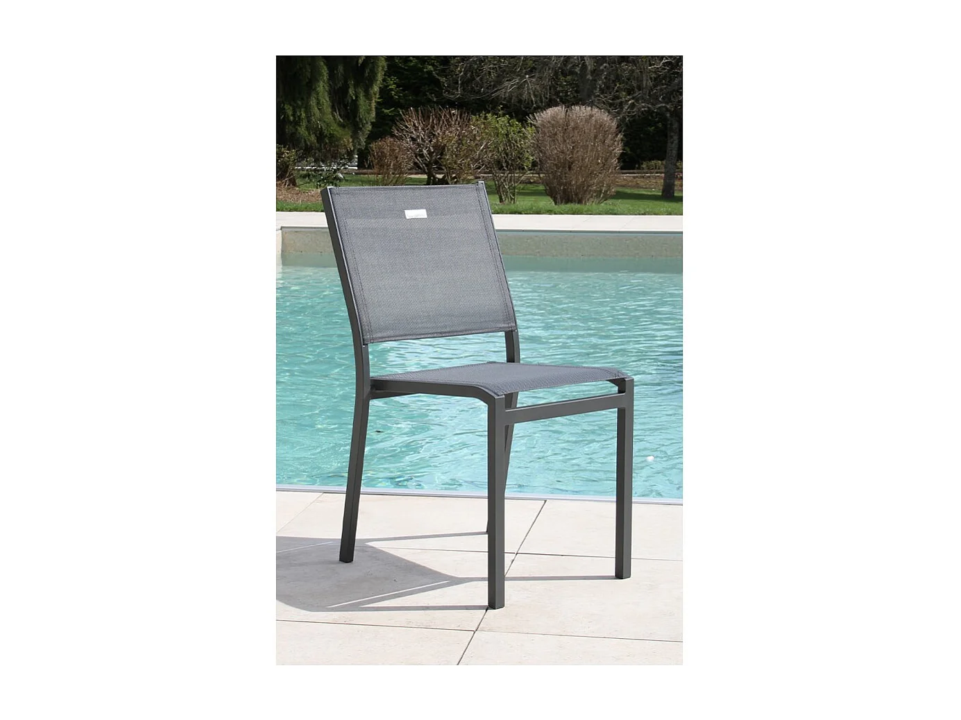 Ensemble table et chaises de jardin - 8 places - Gris Anthracite - CADAQUES