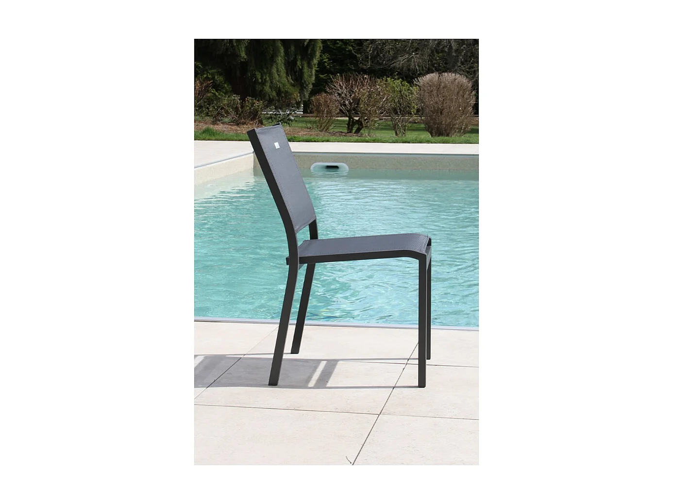 Ensemble table et chaises de jardin - 8 places - Gris Anthracite - CADAQUES