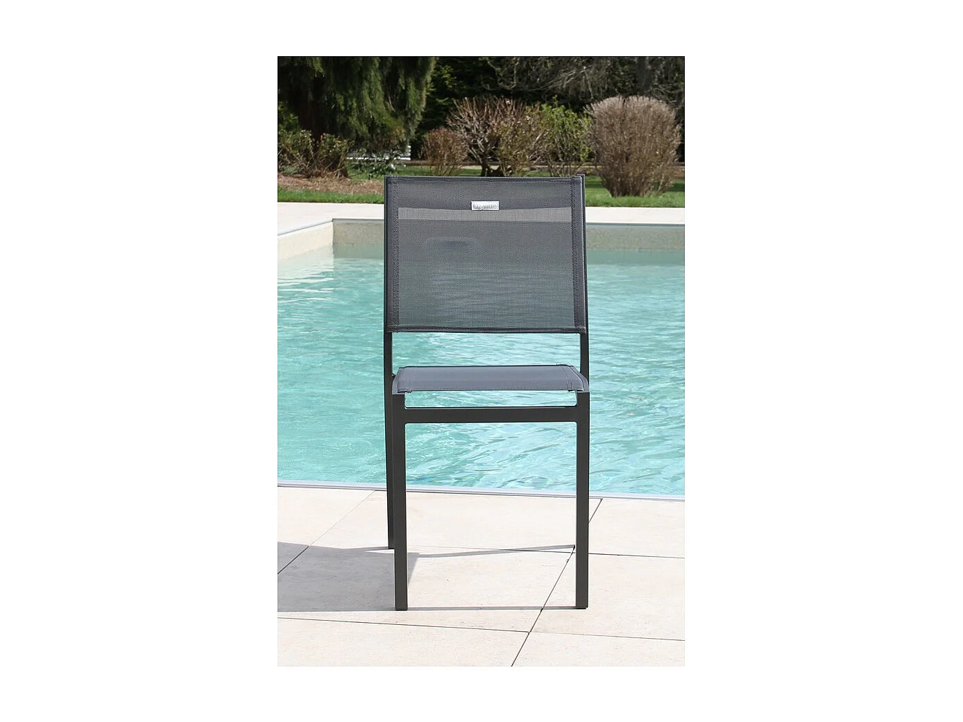 Ensemble table et chaises de jardin - 8 places - Gris Anthracite - CADAQUES