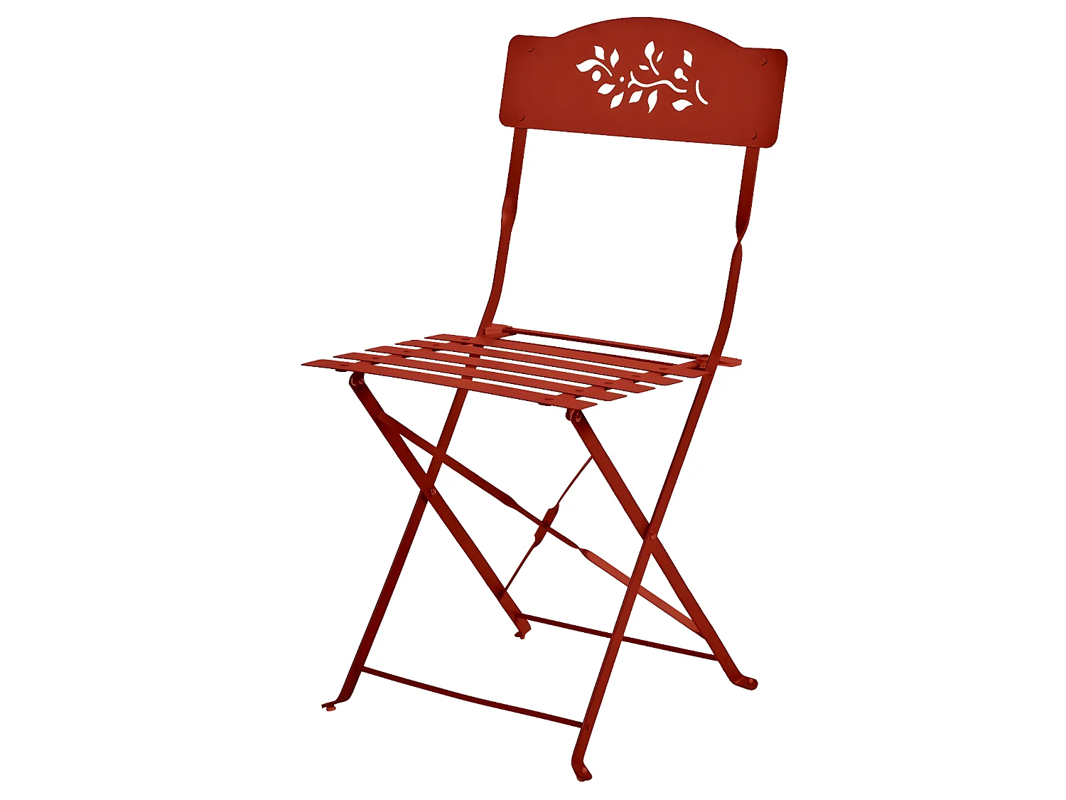 VENONE - Ensemble table et chaises de jardin - 4 places - Bordeaux