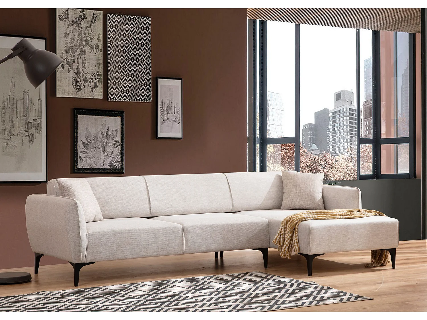 Sofá rinconero Altadena 204, 270x95x67cm