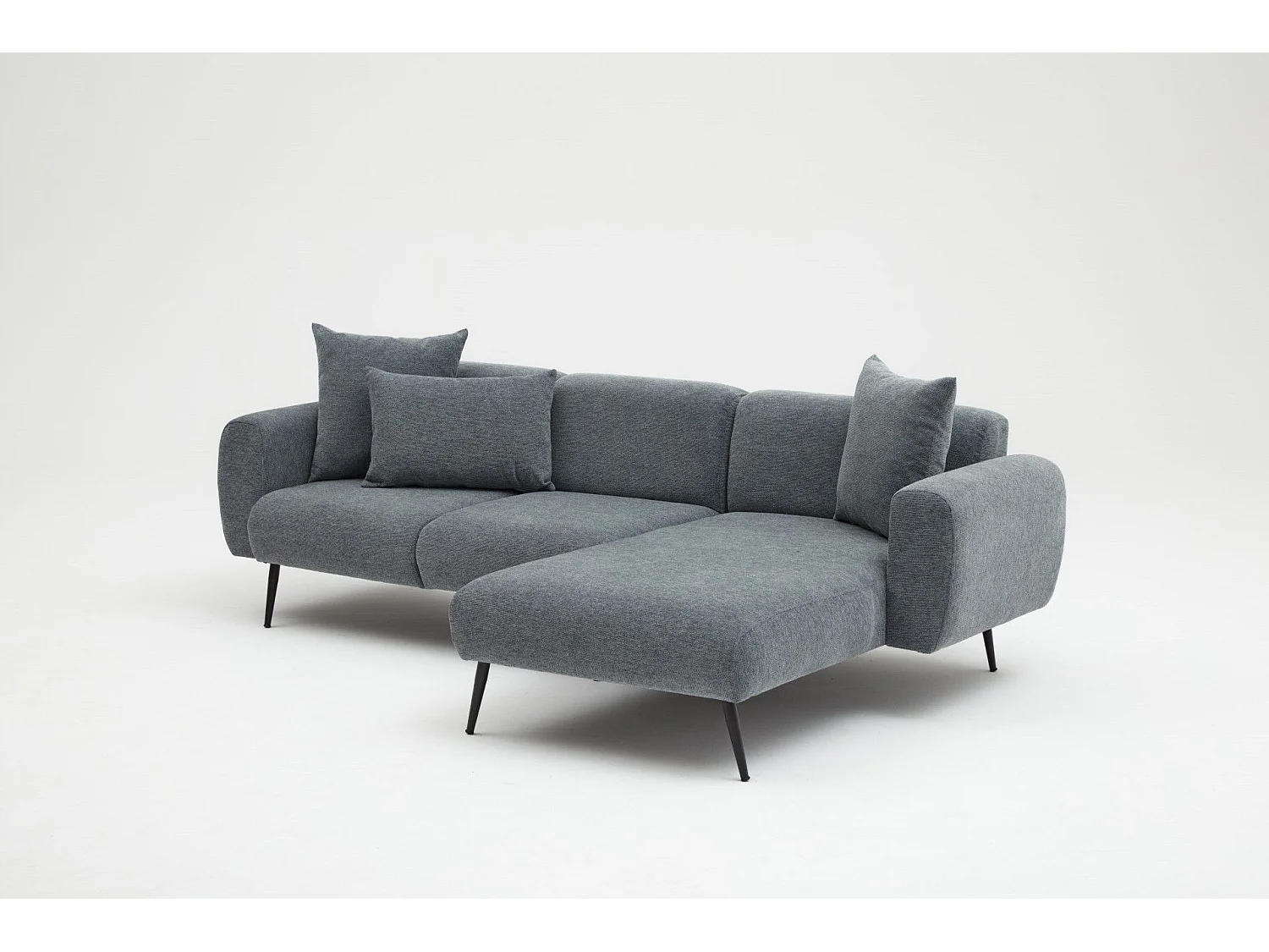 Sofá rinconero Altadena 583, Gris, 252x158x77cm