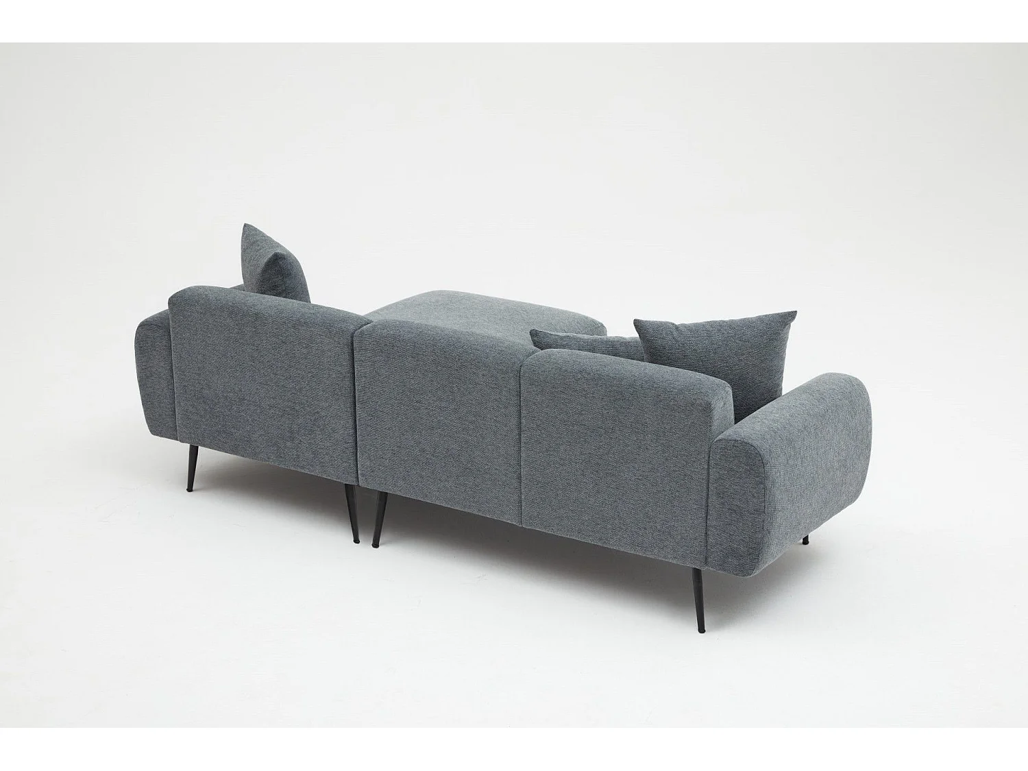 Sofá rinconero Altadena 583, Gris, 252x158x77cm