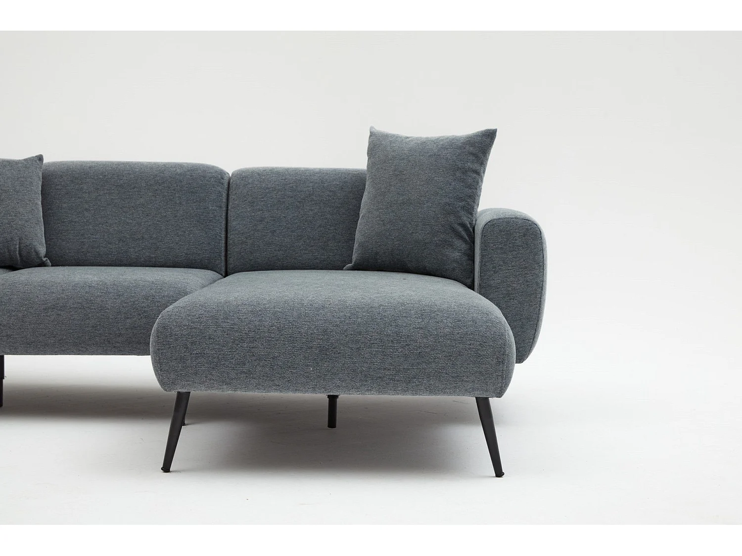 Sofá rinconero Altadena 583, Gris, 252x158x77cm