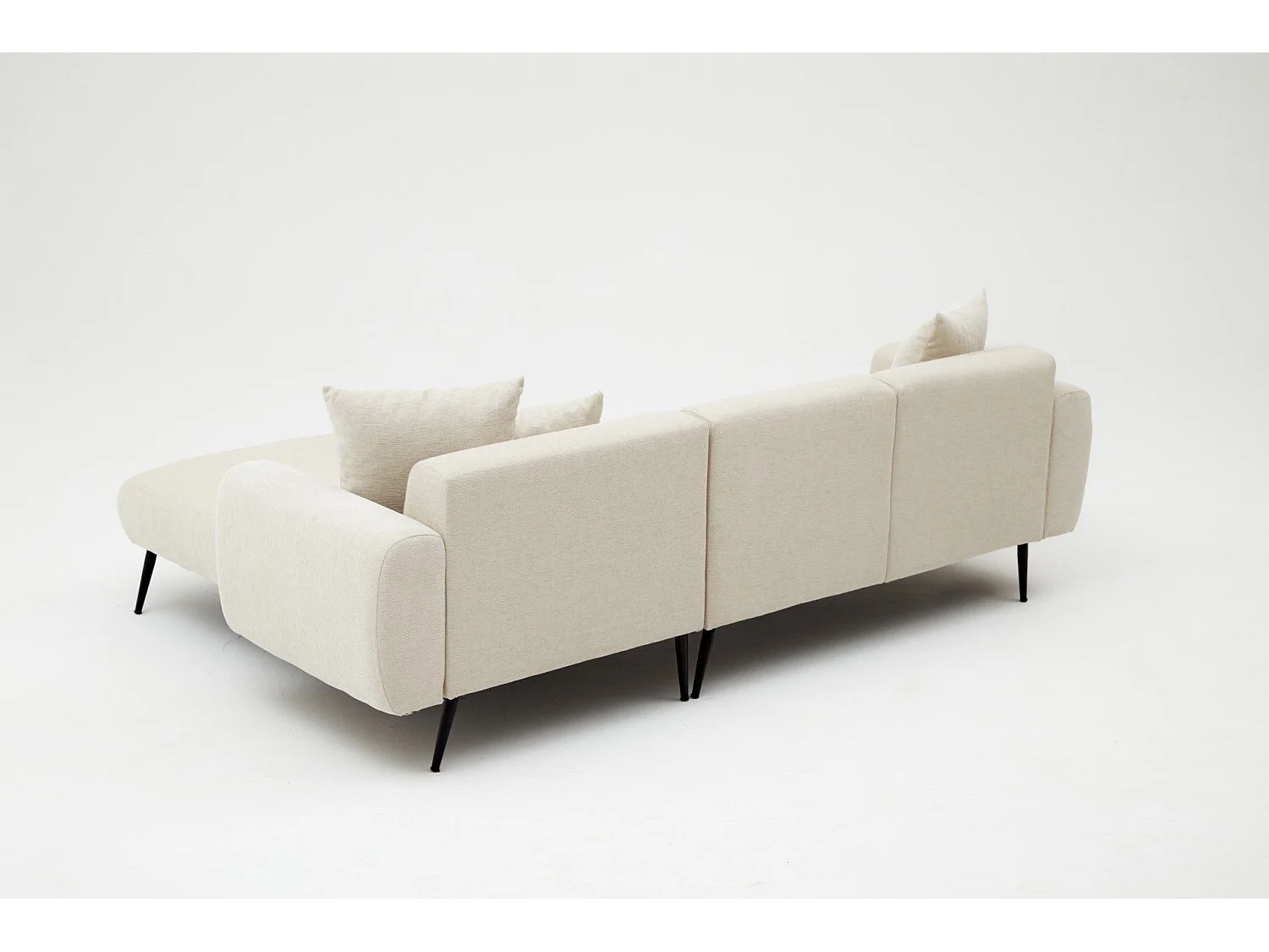 Sofá rinconero Altadena 583, De color marrón claro, 252x158x77cm