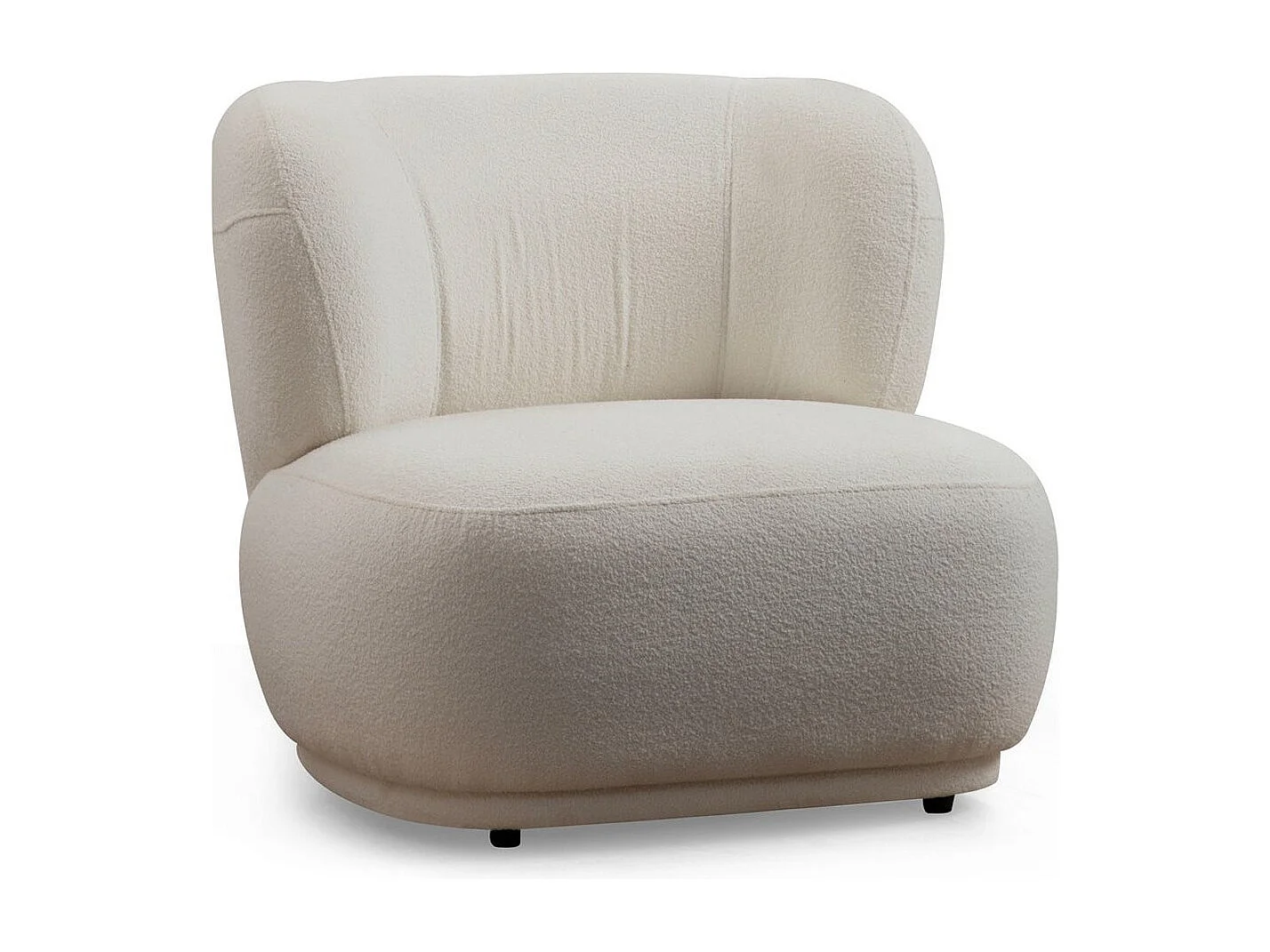 Sillón Altadena 415, Blanco, 78x85x80cm, Tapiz, Patas: Plástico