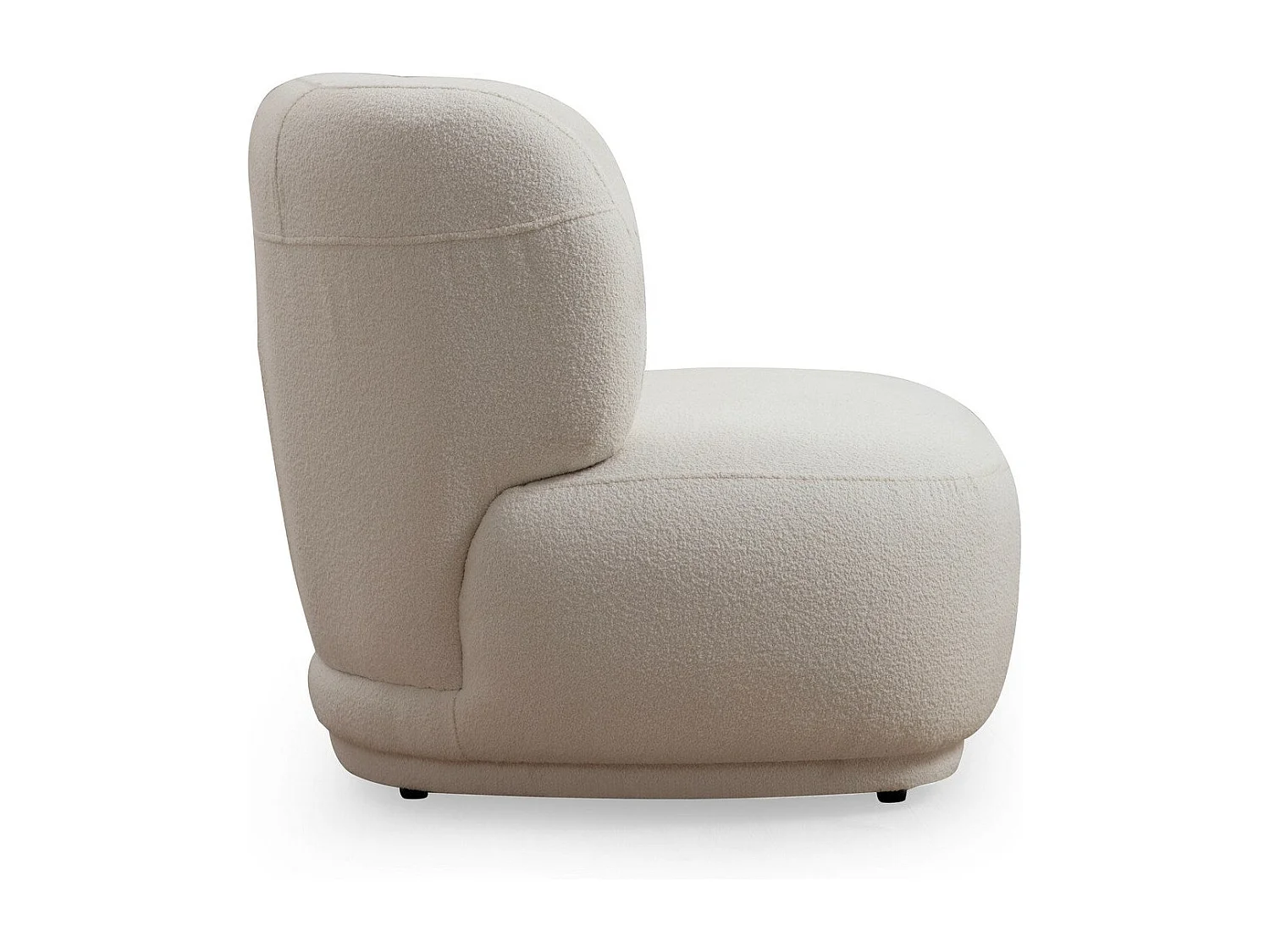 Poltrona Elegante, Branca, 85 x 78 x 80 cm | Estrutura em madeira de faia e aglomerado, 100% poliéster, espuma macia e almofada de mola | Inclui 2 alm